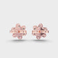 Periwinkle Diamond Studs