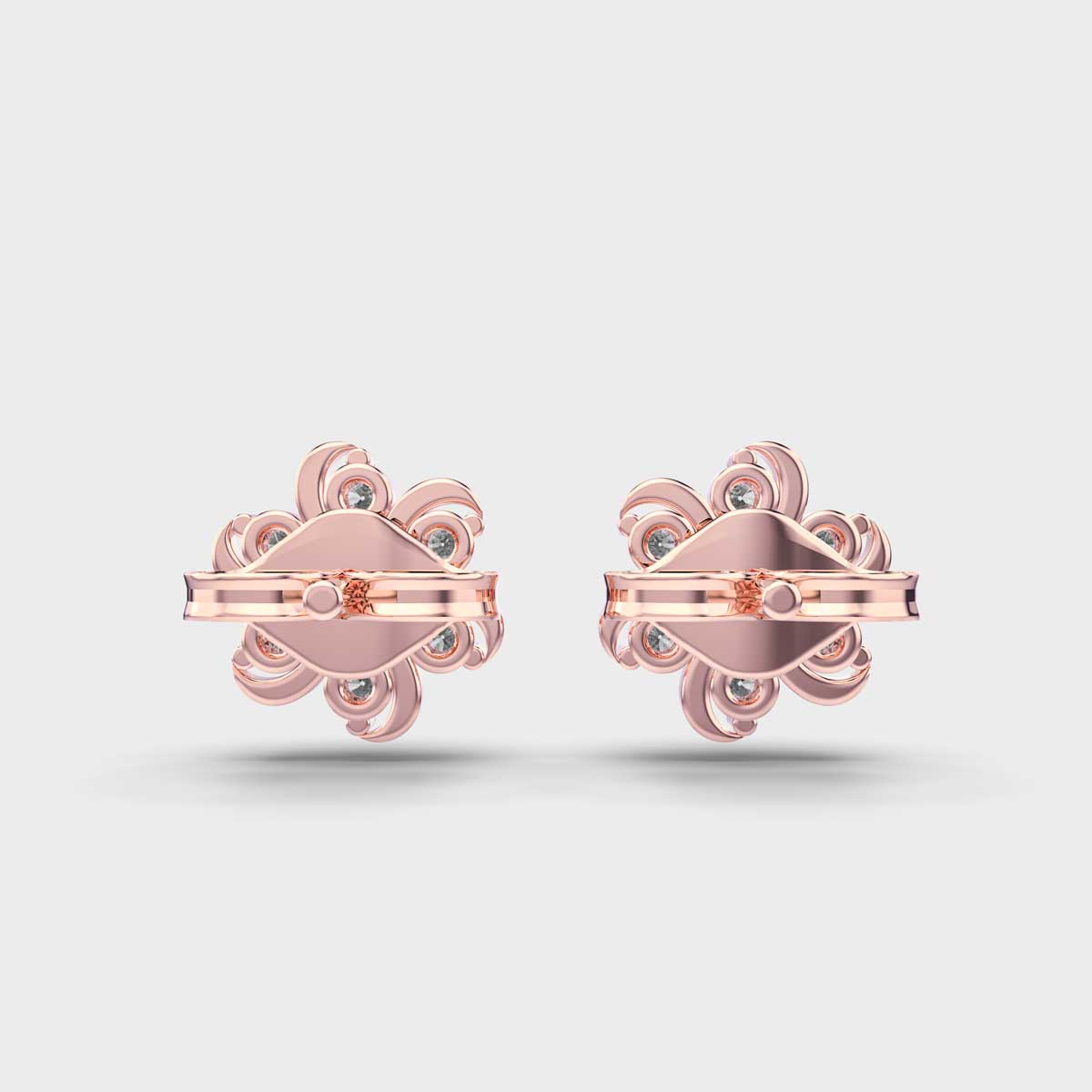 Periwinkle Diamond Studs