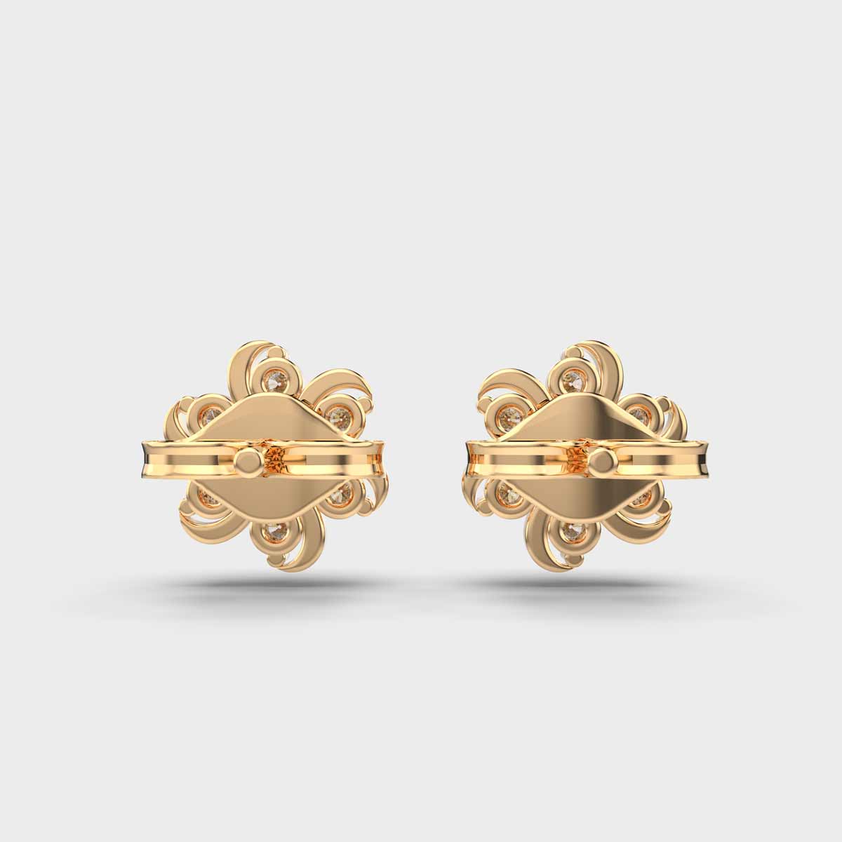 Periwinkle Diamond Studs