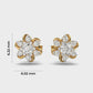 Periwinkle Diamond Studs