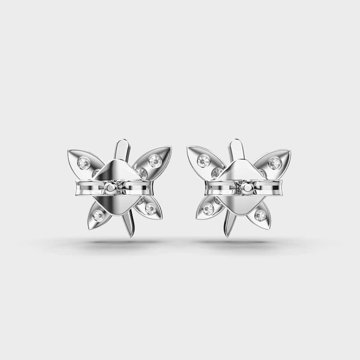 Gyrating Flies Diamond Studs