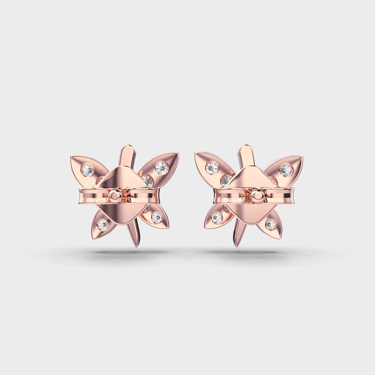 Gyrating Flies Diamond Studs