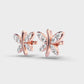 Gyrating Flies Diamond Studs