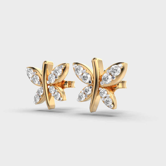 Gyrating Flies Diamond Studs