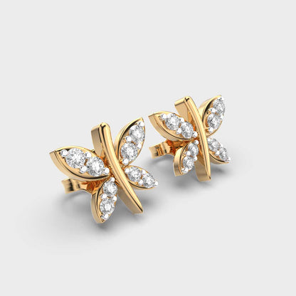 Gyrating Flies Diamond Studs