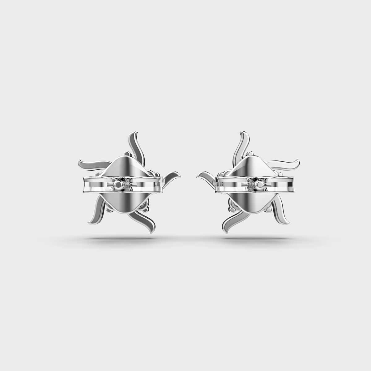 Fire and Flame Diamond Studs
