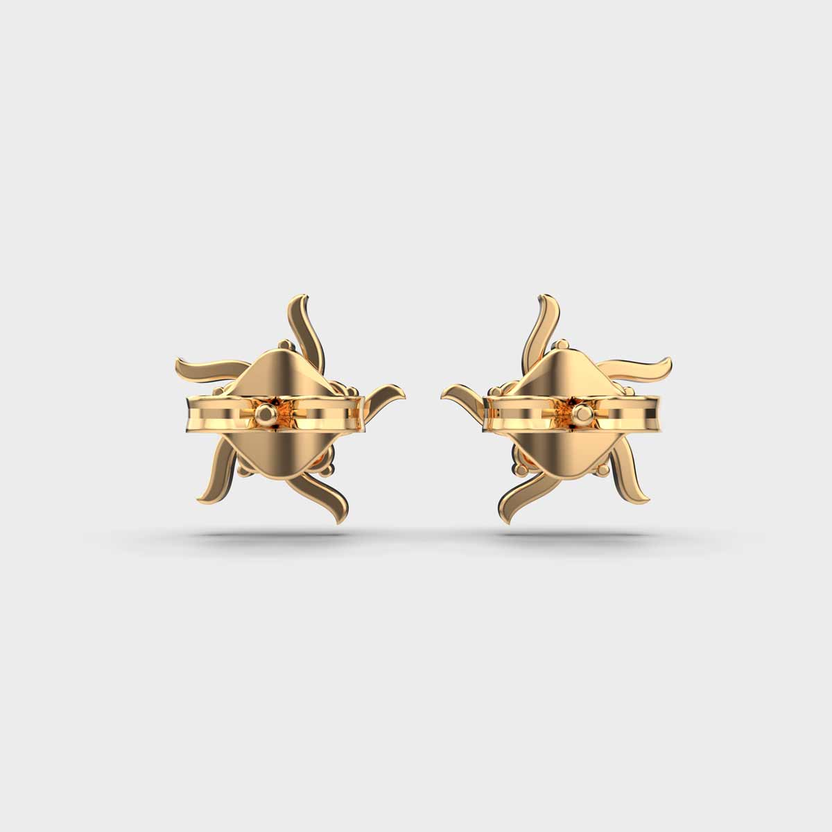 Fire and Flame Diamond Studs