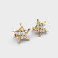 Fire and Flame Diamond Studs