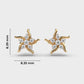 Fire and Flame Diamond Studs