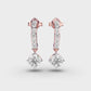 Hanging Solitaire Diamond Earrings