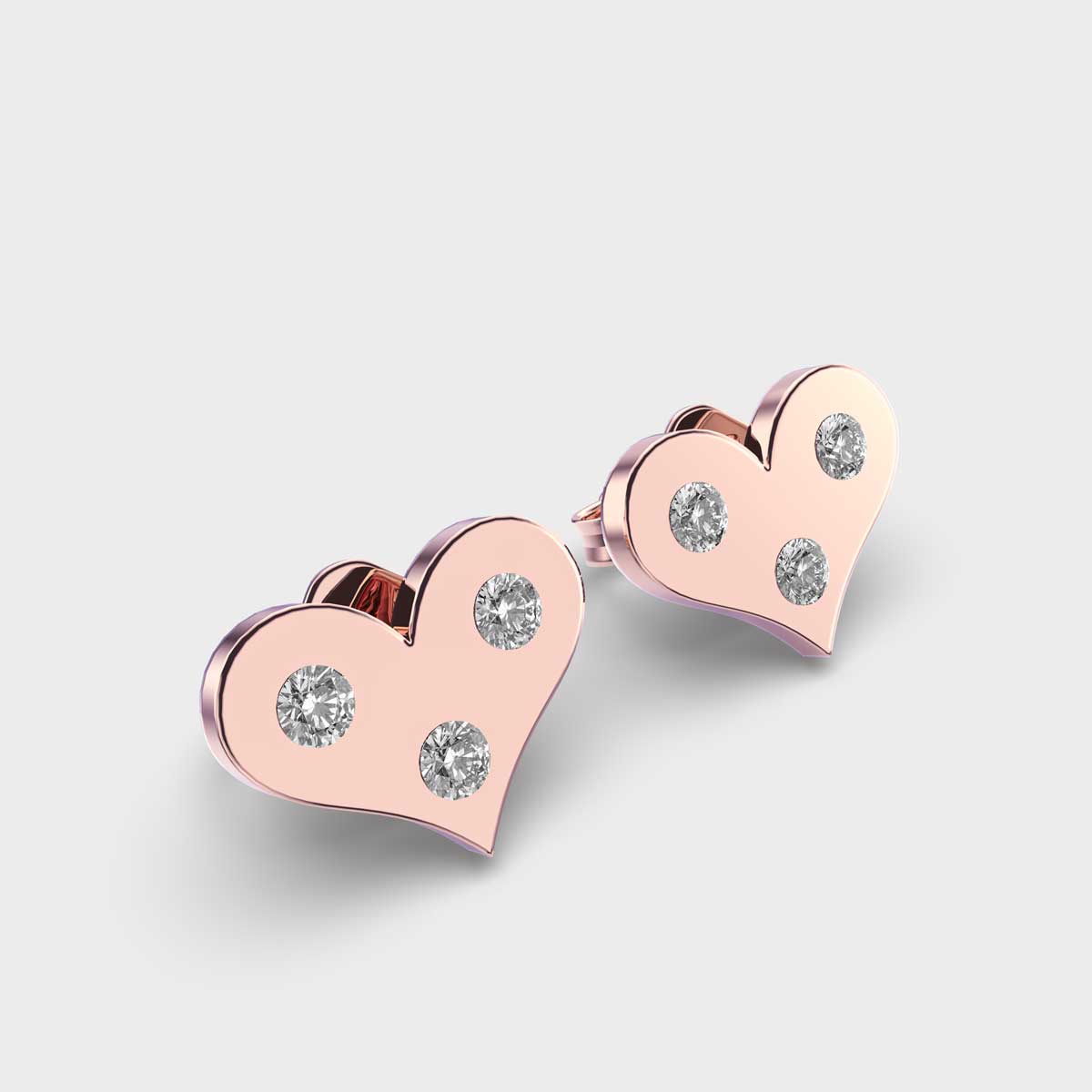 Little Heart Kids Diamond Studs