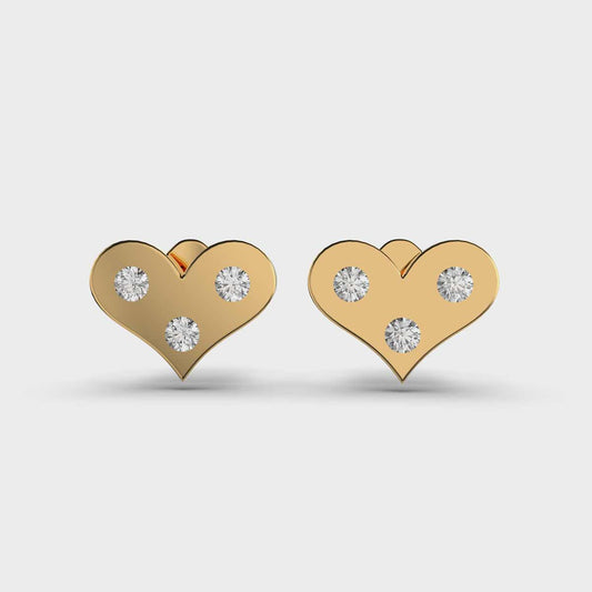 Little Heart Kids Diamond Studs