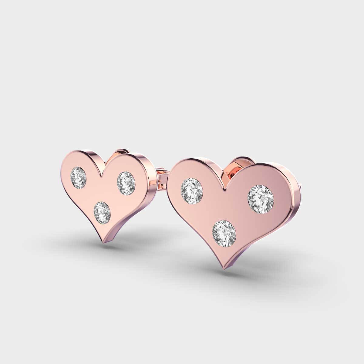 Little Heart Kids Diamond Studs