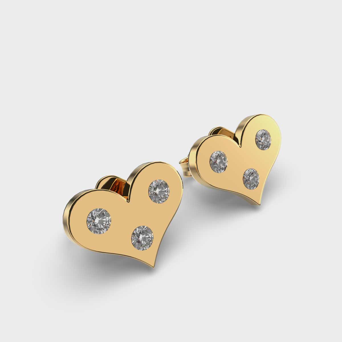 Little Heart Kids Diamond Studs