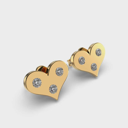 Little Heart Kids Diamond Studs