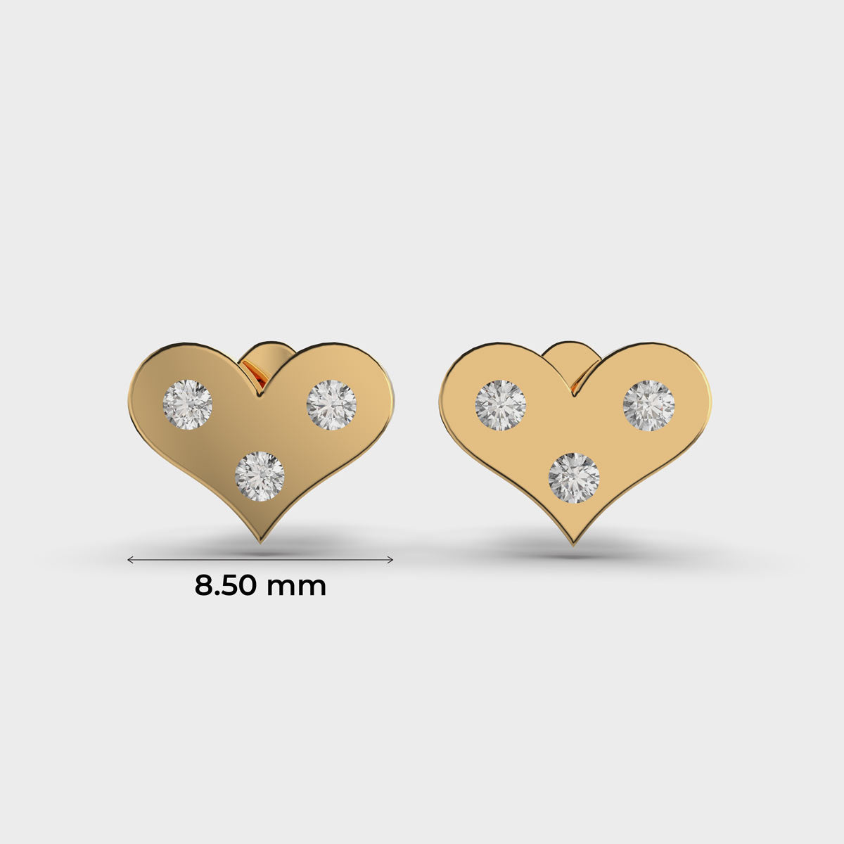Little Heart Kids Diamond Studs