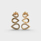 Stack of Drops Diamond Earrings