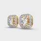 1.2 Carat Solitaire in Cushion Diamond Studs
