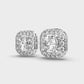 1.2 Carat Solitaire in Cushion Diamond Studs