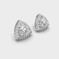 1.2 Carat Solitaire with Prism Halo Studs
