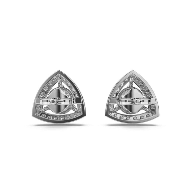 1.2 Carat Solitaire with Prism Halo Studs
