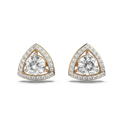 1.2 Carat Solitaire with Prism Halo Studs