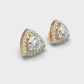 1.2 Carat Solitaire with Prism Halo Studs