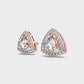 1.2 Carat Solitaire with Prism Halo Studs