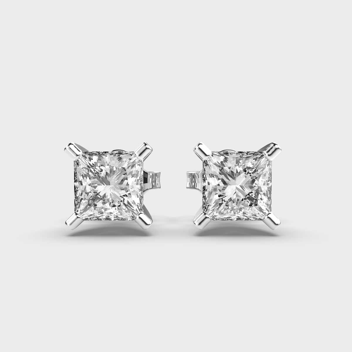 60 Cent Princess Diamond Studs