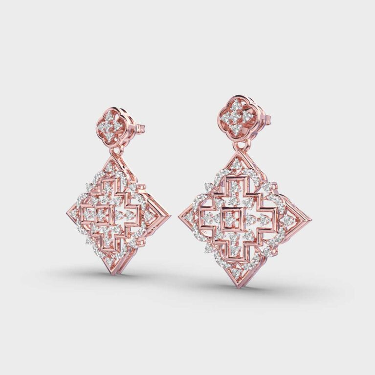 Aztec Beauty Diamond Earrings