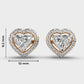 Classic Heart Diamond Studs