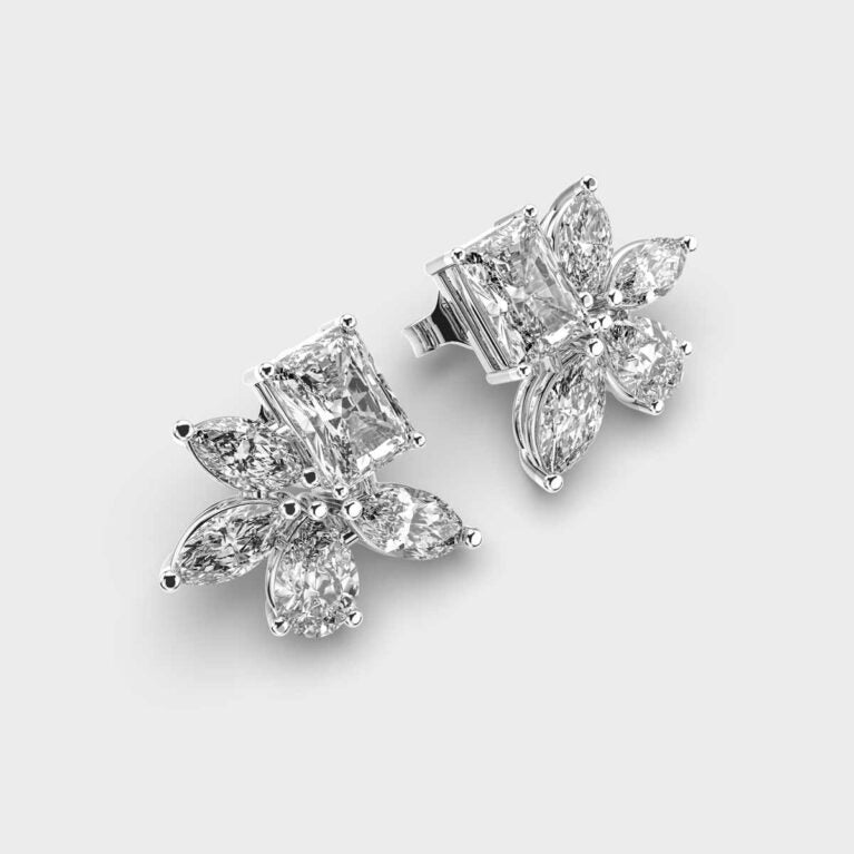 Multishape Artsy Diamond Studs