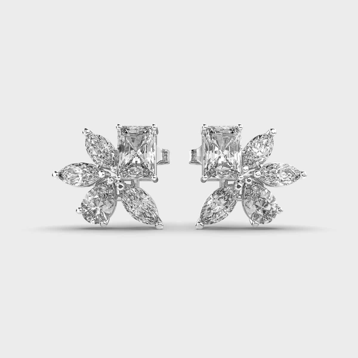 Multishape Artsy Diamond Studs