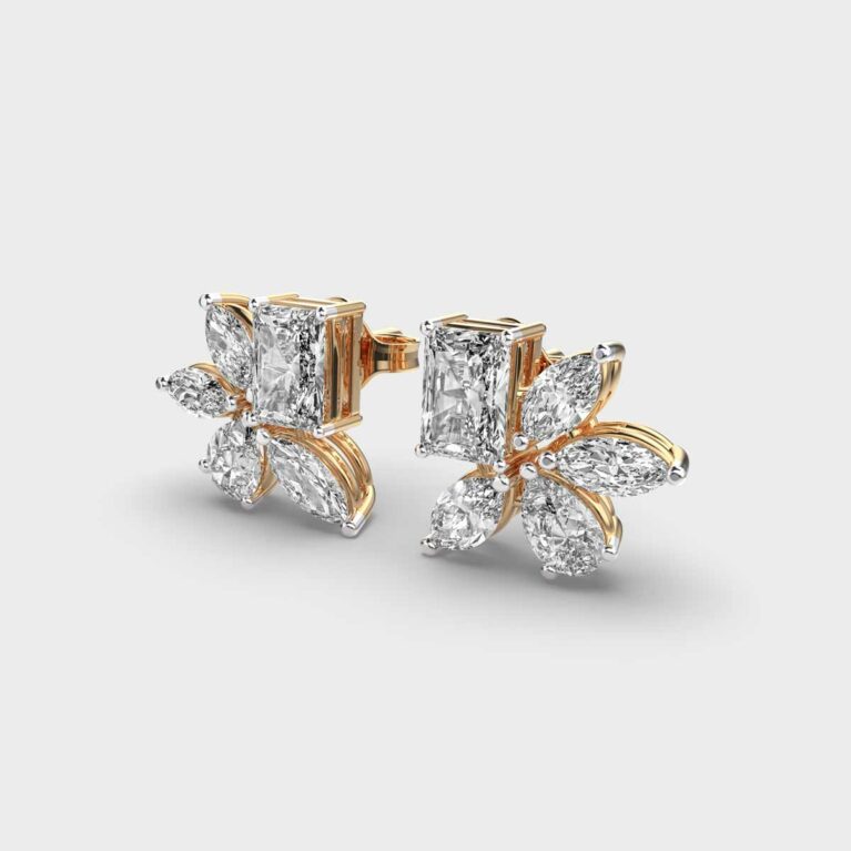 Multishape Artsy Diamond Studs