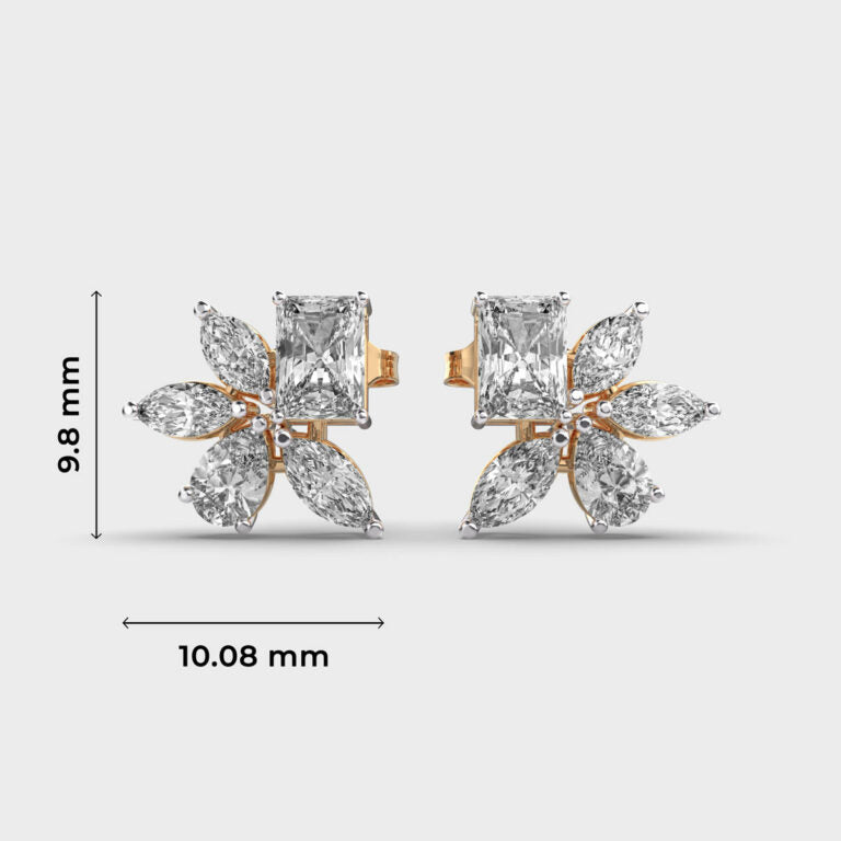 Multishape Artsy Diamond Studs