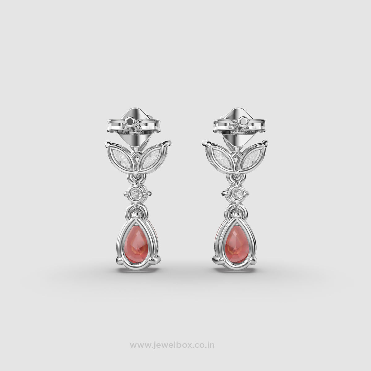 Youthful Ruby and Diamond Danglers