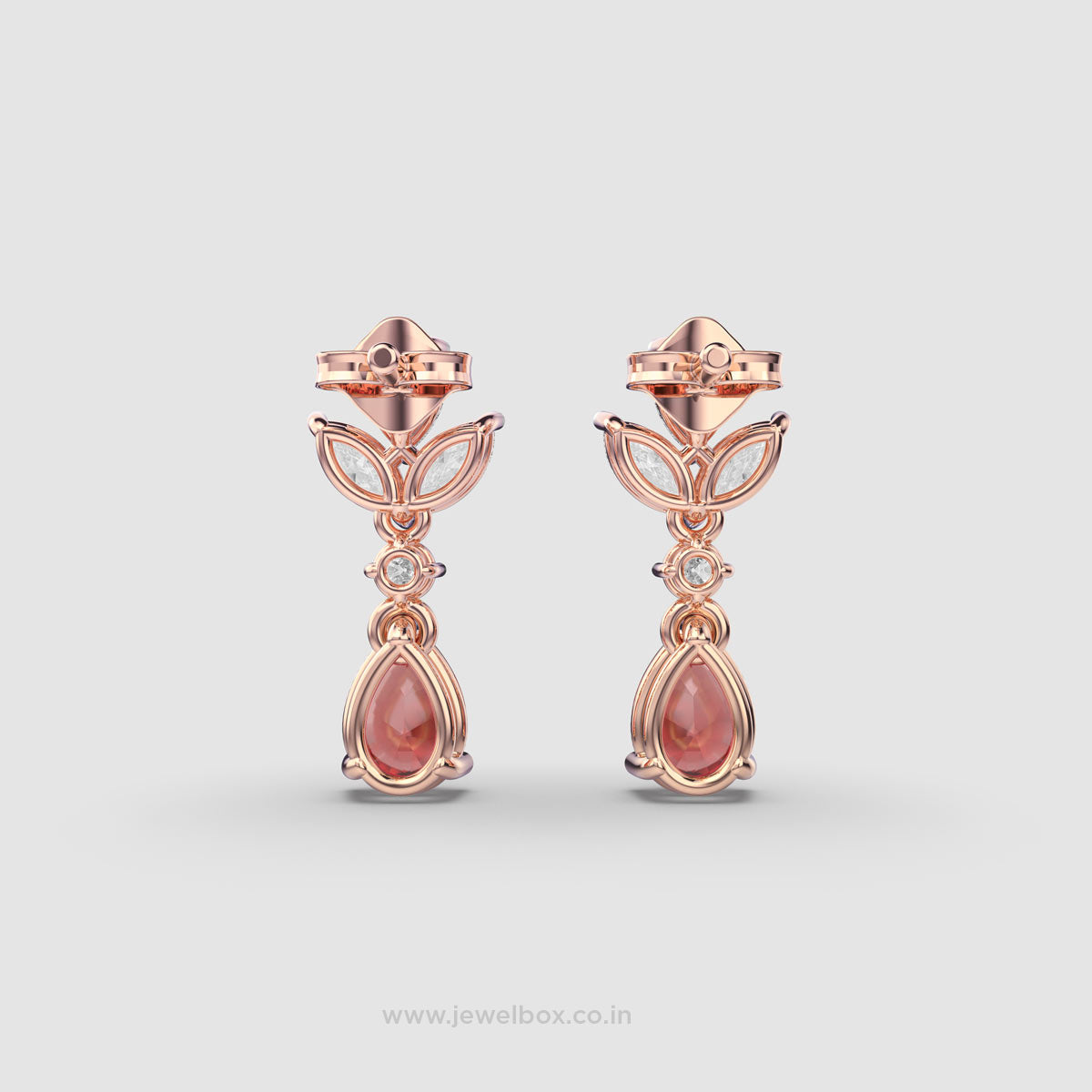 Youthful Ruby and Diamond Danglers