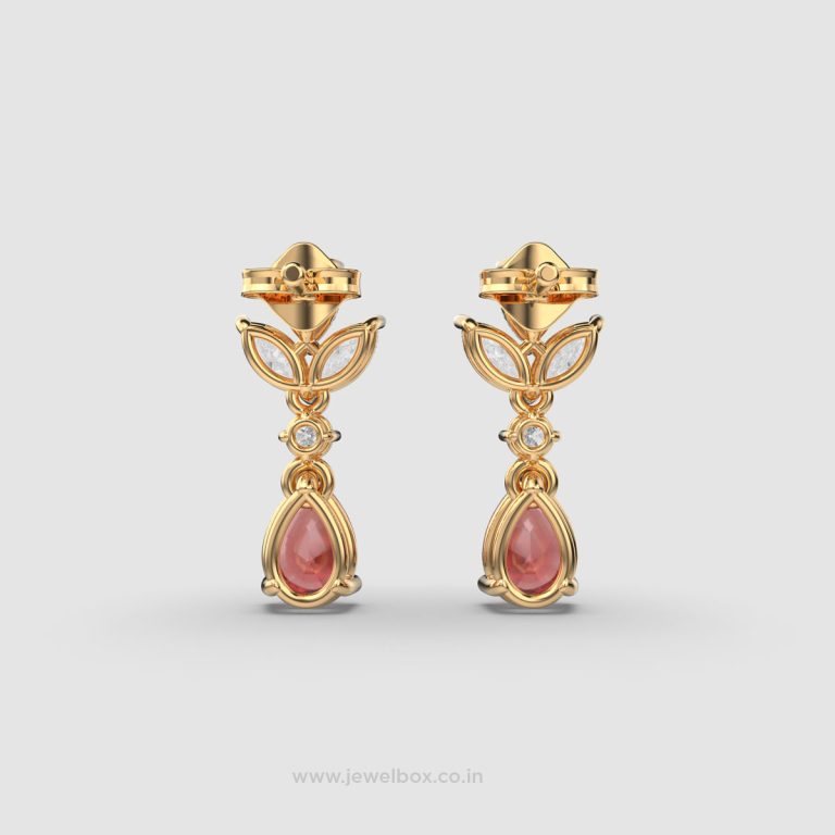 Youthful Ruby and Diamond Danglers