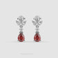 Youthful Ruby and Diamond Danglers