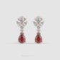 Youthful Ruby and Diamond Danglers