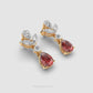 Youthful Ruby and Diamond Danglers