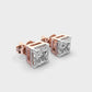 1 Carat Classic Princess Solitaire Studs