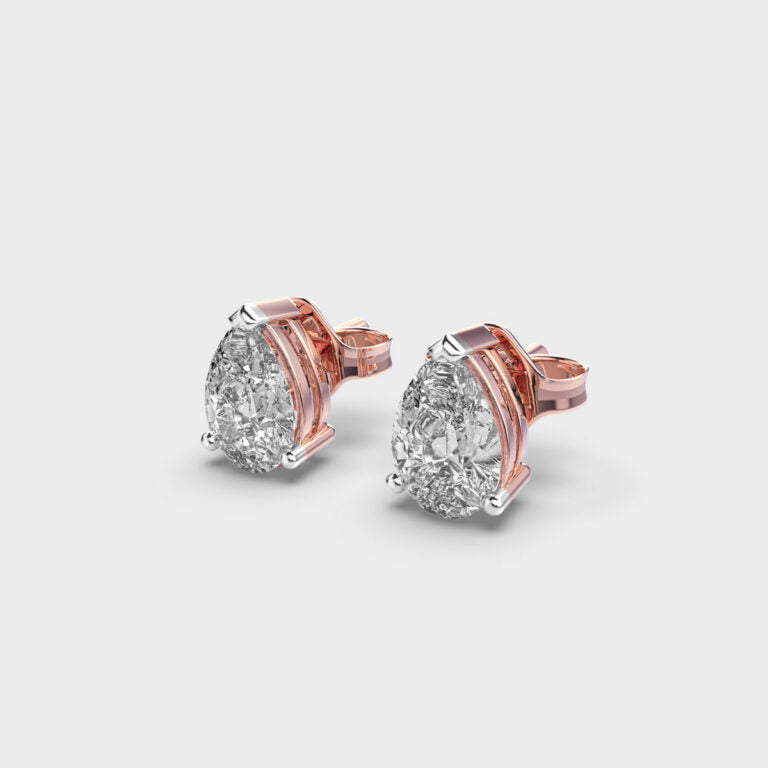 1 Carat Classic Pear Studs