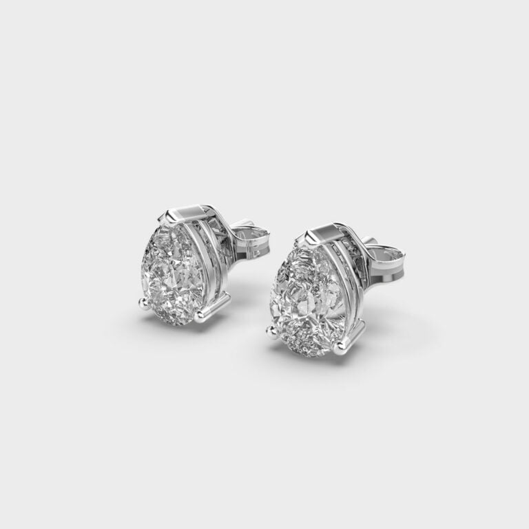1 Carat Classic Pear Studs