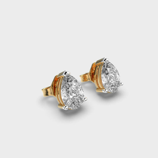 1 Carat Classic Pear Studs