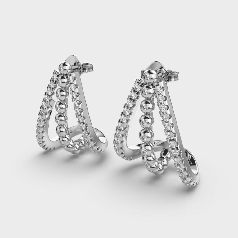 North Star Diamond Earrings