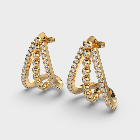 North Star Diamond Earrings
