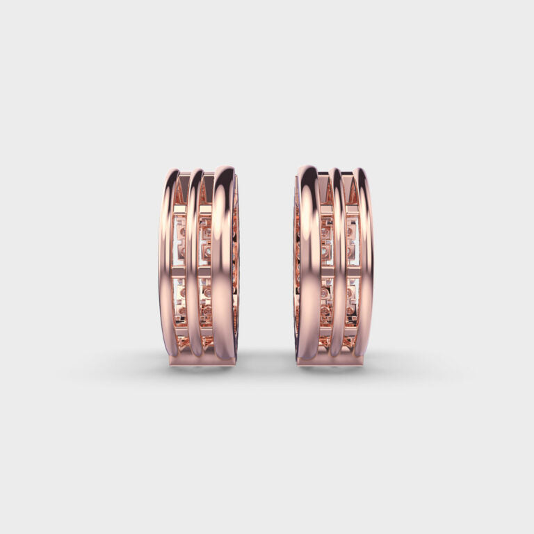 Ever Charming Diamond Hoops