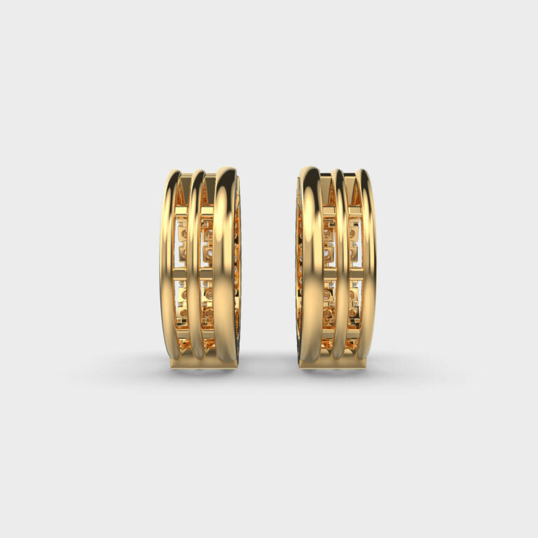 Ever Charming Diamond Hoops