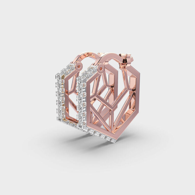 Circle of Life Diamond Hoops